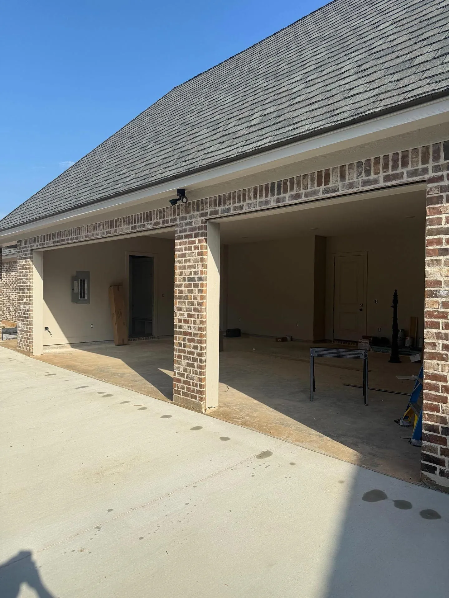 Carport converted to an enclosed garage