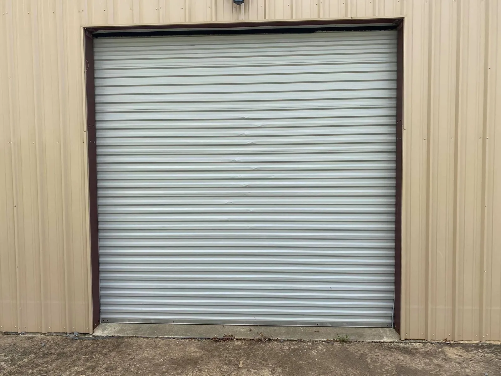 Commercial roll-up door in Monroe