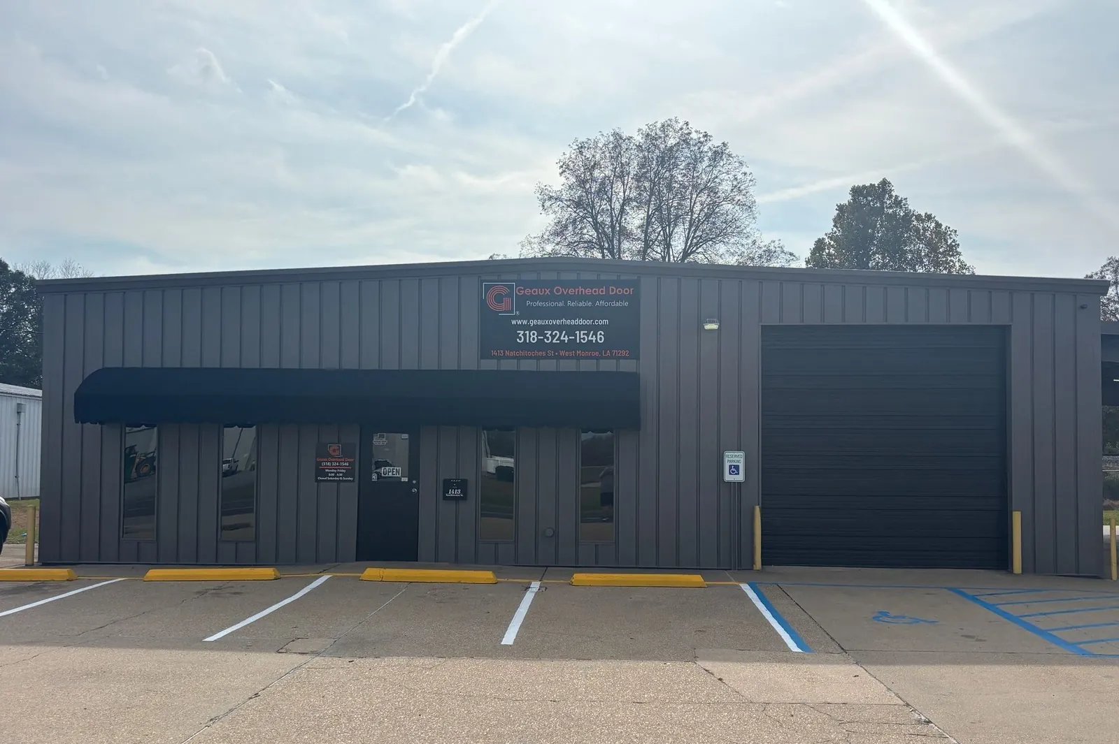Geaux Overhead Door shop in West Monroe, Louisiana